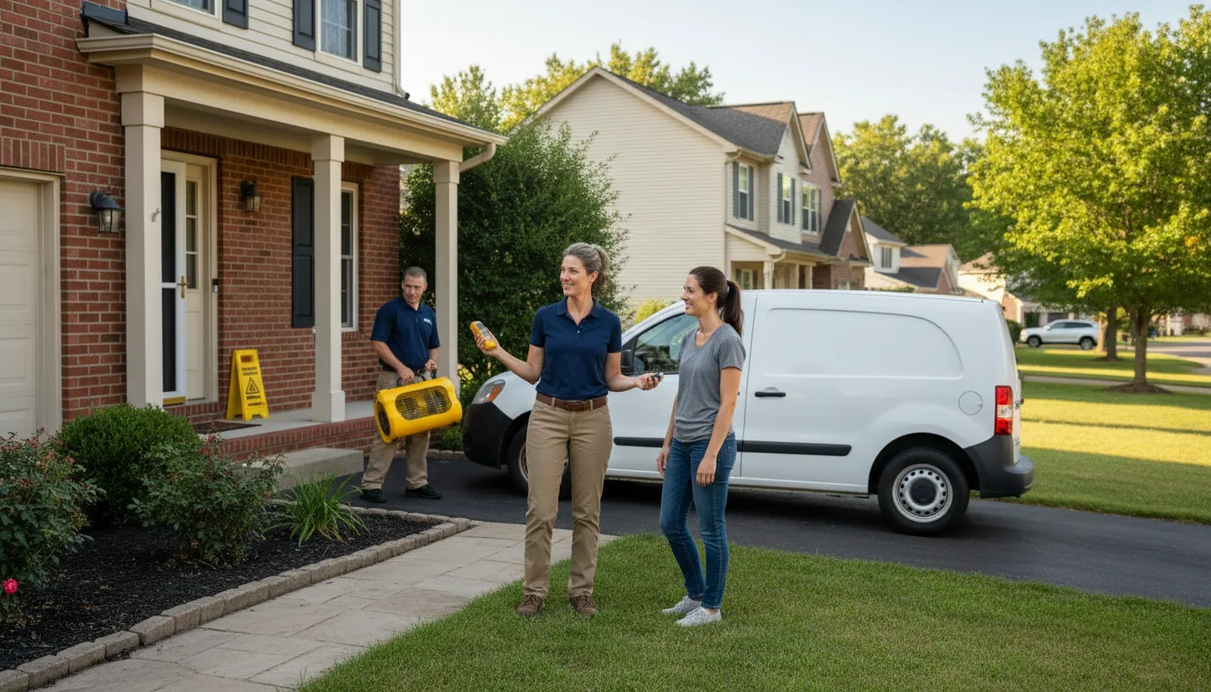 Residential water damage restoration in Streator, IL
